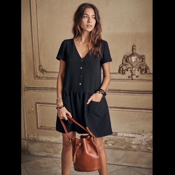 🆕 Sézane Lena Dress Sz 38 - Picture 7 of 8